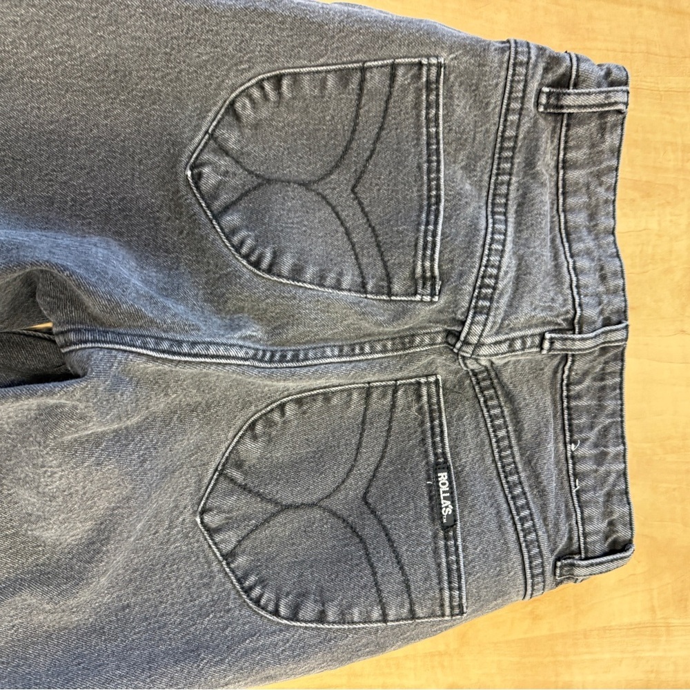 Rolla's Original High Rise Straight Jean - Black 27 - Picture 12 of 13